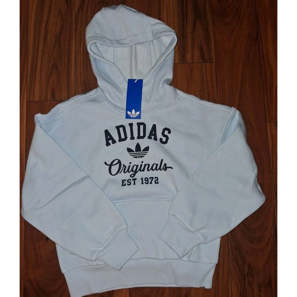 adidas Kids' Varsity Cotton Blend Fleece Hoodie Size Small (Big Kid) - Picture 2 of 4